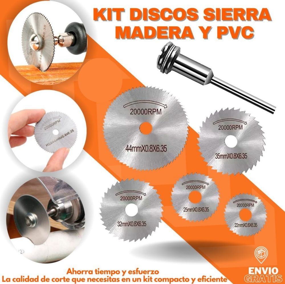 Convierte Tu Taladro En Una Sierra Portatil: Kit 5 Discos