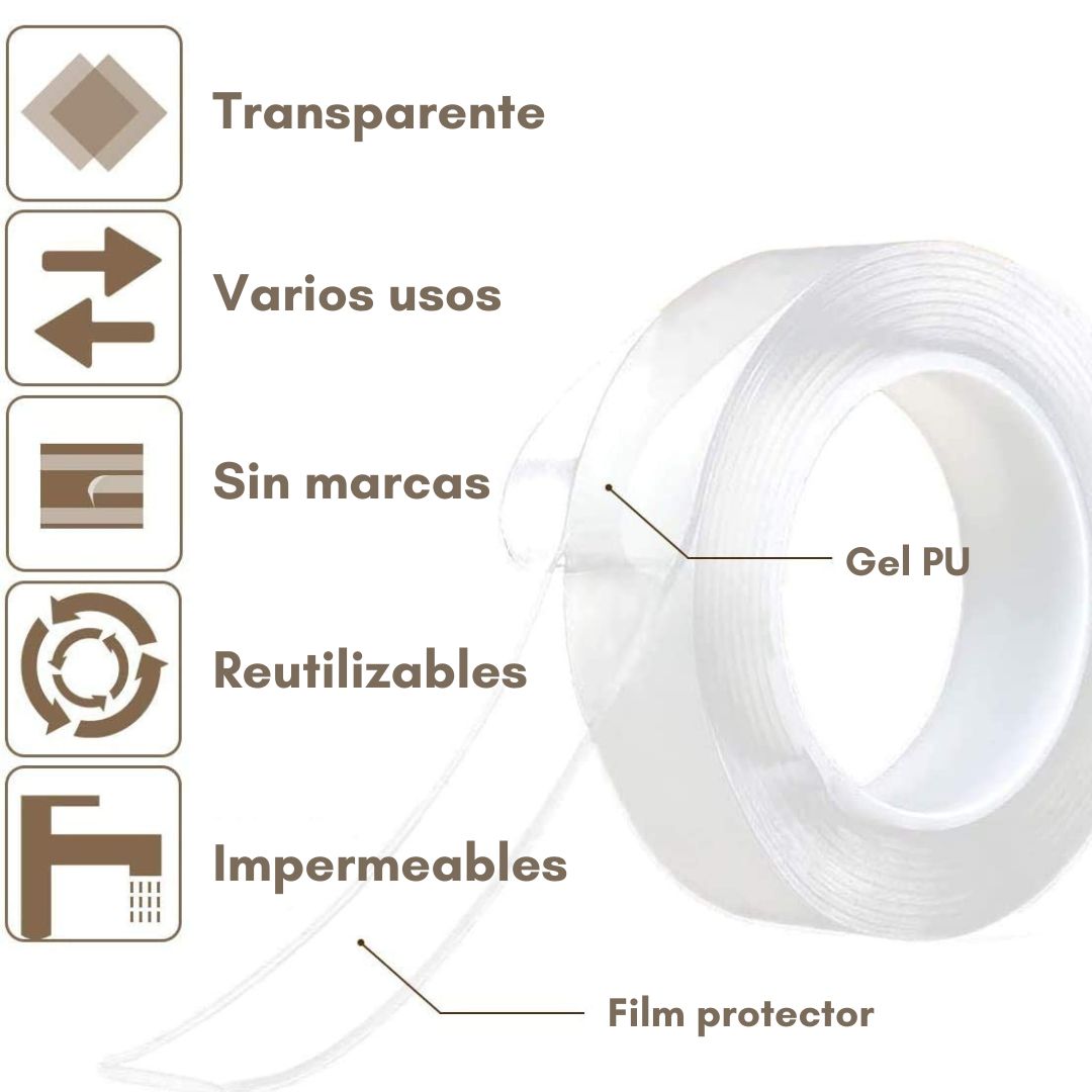 Cinta adhesiva de doble cara