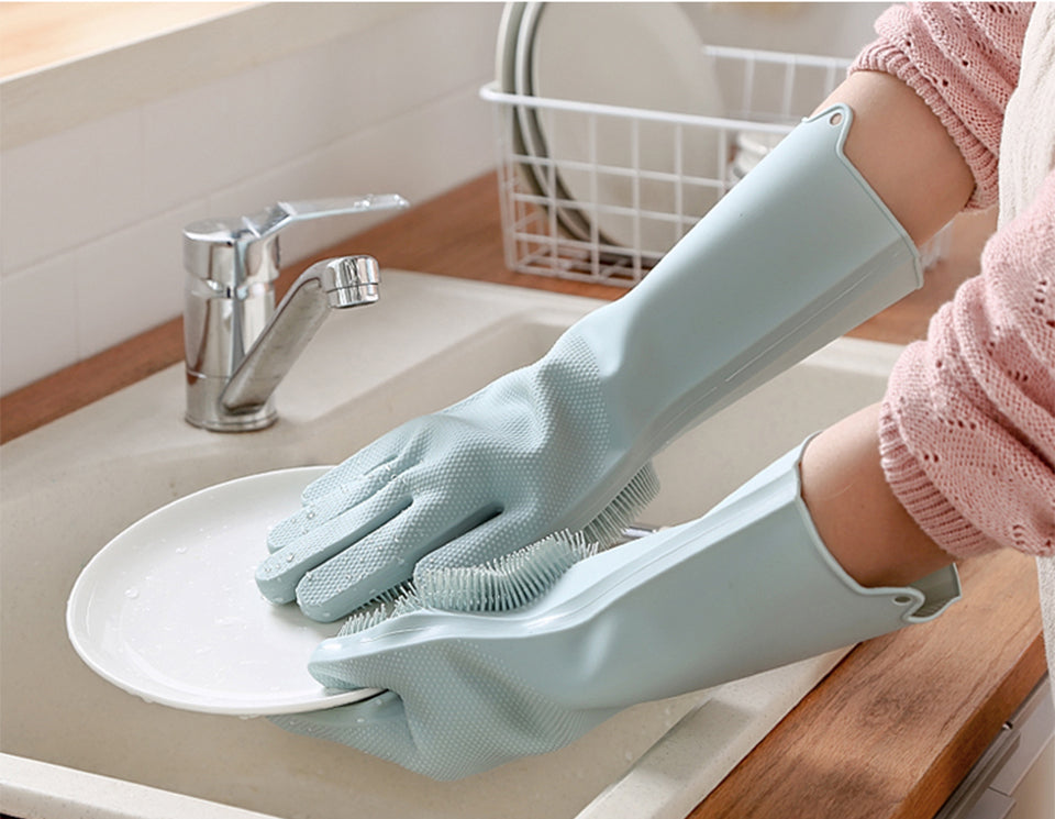 Guantes lavavajillas de Silicona 2X1